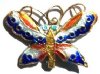 1 26x37mm Cloisonn� Butterfly Pendant